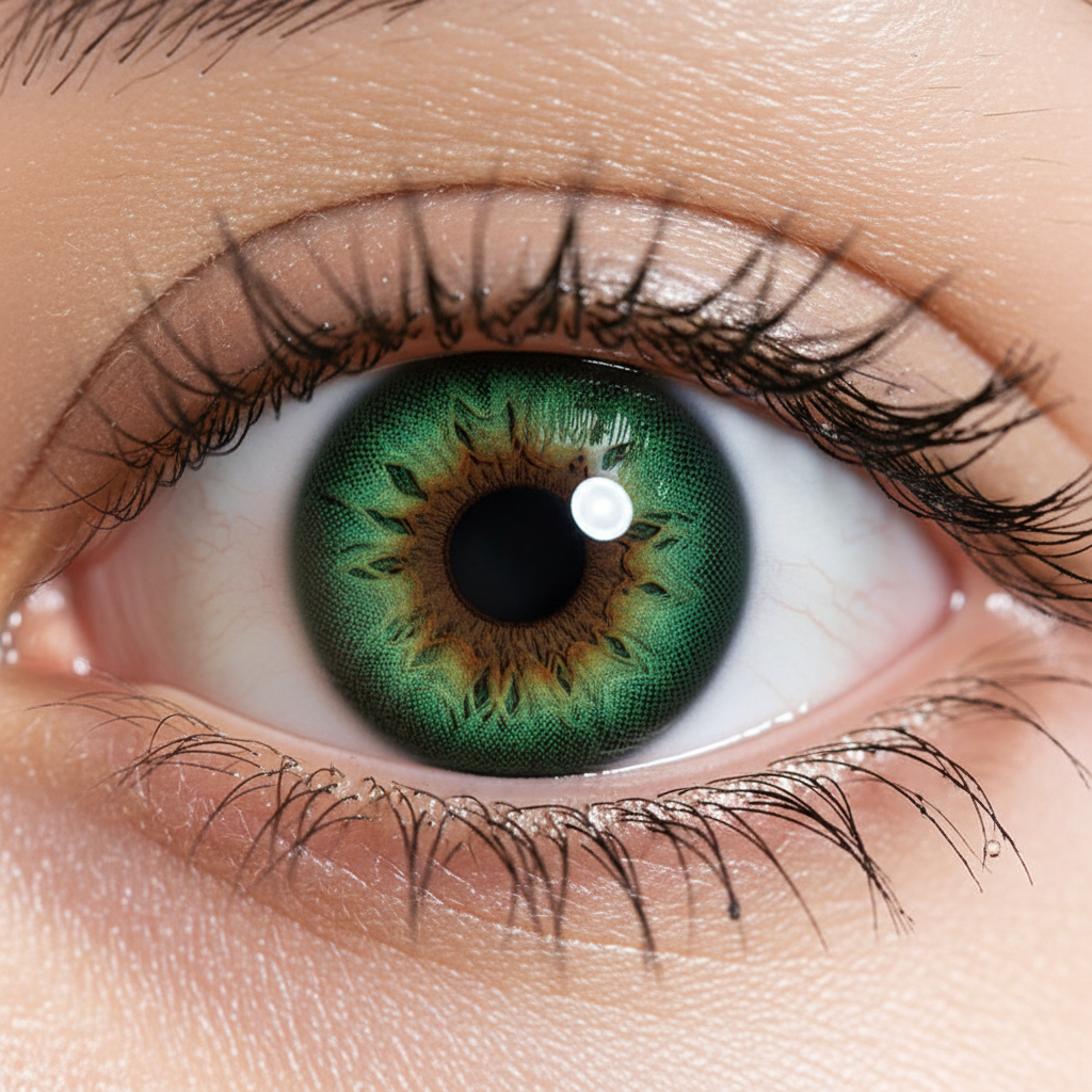 pink Lush Olive brown – Natural Glow Circle Lenses