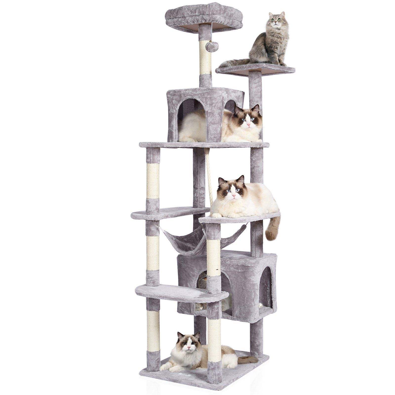 71-Inch Extra Large Luxury Cat Tower - Multi-Level Activity Center